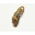 Vintage Panther Leopard Shoulder Brooch Gold Tone Metal Pave Crystal Rhinestones
