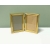 Vintage Gold Bi-Fold Picture Frame Tabletop or Wall Hanging for 3.5x5 inch photo