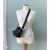 Nuovedive Black Leather Handbag Shoulder Bag Crossbody Bag Adjustable Strap