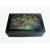 Vintage Black Lacquer Box with Asian Scene on Lid 3 1/2" x 5 3/8" Trinket Jewelry Keepsake Box Home Decor Vintage Black Lacquer Box with Asian Scene on Lid Trinket Jewelry Box