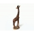 Hand Carved Wood Giraffe Figurine Statuette Sculpture Made in Africa 8 inch