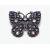 Purple Rhinestone Butterfly Brooch Pin Gunmetal with AB Aurora Borealis Accents Purple Rhinestone Butterfly Brooch Pin Gunmetal with AB Aurora Borealis Accents