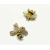 Vintage Gerry's Bee Scatter Pins Gold and Enamel Brooch Set of 2 Honeybees