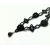 Vintage Signed Carolee Ornate Black Bead Necklace Jet Black Glass Beaded Design