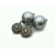 Vintage Silver Gray Ball Drop Clip on Earrings Chunky Bead Dangle Earrings Metallic Grey Vintage Silver Gray Ball Dangle Clip on Earrings Chunky Bead Drop Earrings