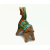 Vintage Tonala Mexican Pottery Piggy Bank Hand Painted Clay Horse