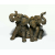 Vintage Elephant Sculpture Resin Pair of Baby Elephants Figurine Paperweight