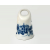 Vintage Ceramic Porcelain Bell White and Blue with Winter Church Scene