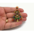 Vintage Signed Eisenberg ICE Christmas Tree Brooch Pin Gold Multicolor Crystals