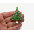 Vintage Gold and Sparkly Green Enamel and Clear Rhinestone Christmas Tree Brooch Pin Vintage Gold and Sparkly Green Enamel and Clear Rhinestone Christmas Tree Pin