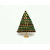 Vintage Emerald Green Garnet Red Pave Crystal Rhinestone Christmas Tree Brooch