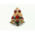 Vintage Unsigned Hobe Margarita Rivoli Crystal Christmas Tree Brooch Pin Green Red Gold Beaded 1960s Mid Century Designer Jewelry Vintage Unsigned Hobe Margarita Rivoli Crystal Christmas Tree Brooch Pin 1960s