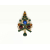 Vintage Small Prong Set Crystal Rhinestone Christmas Tree Pin High End Brooch