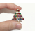 Vintage Small Prong Set Multicolored Rhinestone Christmas Tree Pin Mini Brooch