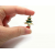 Vintage Tiny Christmas Pin Mini Enamel Christmas Tree Brooch Miniature 1950s