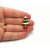 Vintage Tiny Christmas Pin Mini Enamel Christmas Tree Brooch Miniature Small 50s