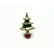 Vintage Tiny Christmas Pin Mini Enamel Christmas Tree Brooch Small 1950s