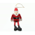 Hand Painted Wood Santa Claus Ornament Dangly Arms & Legs 6.5 inches Lightweight