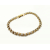 Vintage 7 inch Rhinestone Tennis Bracelet Gold with Prong Set Clear Rhinestones