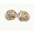 Vintage Sarah Coventry Openwork Gold Clip on Earrings Romantic Abstract Fanciful