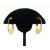 Vintage Napier Gold Hoop Clip on Earrings Lightweight
