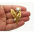 Vintage White Milk Glass and Gold Filigree Flower Brooch Floral Lapel Pin White