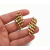 Vintage Avon Big Gold Lattice Earrings for Pierced Ears Openwork Wavy Lattice