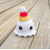 Amigurumi Ghost with Candy Corn Hat Small Crochet Ghost Halloween Decor