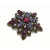 Purple Rhinestone Brooch Purple Crystal Brooch Floral Star Shape Pin Lapel Pin
