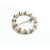 Vintage Silver Wreath Circle Pin Brooch with Small Pearls Dainty Brooch 1950s 1960s Vintage Silver Wreath Circle Pin Brooch with Small Pearls Dainty Brooch 50s 60s