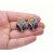 Vintage Purple Orange and Gold Enamel Clip on Earrings Teardrop Shaped Vintage Purple Orange and Gold Enamel Clip on Earrings Teardrop Shaped