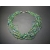 Vintage Blue and Green Glass Bead Multi Strand Choker Necklace Seed Beads