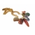 Vintage Semi Precious Polished Stones Necklace Long Gold  26 inch Chain Horseshoe Pendant Statement Jewelry Heart Shaped Stone Vintage Semi Precious Polished Stones Pendant Statement Necklace Long Gold Chain