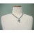 Vintage Hematite Dolphin Pendant Necklace 18 inch Hematite Beaded Chain Unisex
