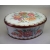 Vintage Daher Oval Tin Made in England 6 inch Long Floral Tin White Red Orange