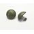 Vintage Olive Green Button Earrings Round Domed Army Green Post Earrings