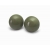 Vintage Olive Green Button Earrings Round Domed Army Green Post Earrings