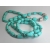 Vintage Set of Two Chunky Aqua Turquoise Blue & Silver Beaded Layering Necklaces