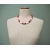 Vintage Chunky Red and White Plastic Bead Necklace with Hidden Screw Clasp 20 inch 1980s 80s Jewelry Harlequin Pattern Vintage Chunky Red and White Plastic Bead Necklace with Hidden Screw Clasp 20 in