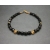 Vintage Black and Gold Beaded Bracelet 7 1/2 inch for Women or Men Unisex