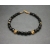 Vintage Black and Gold Beaded Bracelet 7 1/2 inch for Women or Men Faceted Black Beads  Narrow Thin Minimalist Bracelet Vintage Black and Gold Beaded Bracelet 7 1/2 inch for Women or Men Unisex