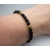 Vintage Black and Gold Beaded Bracelet 7 1/2 inch for Women or Men Faceted Black Beads  Narrow Thin Minimalist Bracelet Vintage Black and Gold Beaded Bracelet 7 1/2 inch for Women or Men Unisex