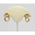 Vintage Dama Gold Rings Earrings Small Hoop Dangle Earrings Minimalist Geometric