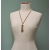 Vintage Gold Tone Ball Tassel Pendant Necklace Long 24 inch Double Strand Chain