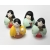 Vintage Set of Four Asian Women Ladies Figurines in Kimonos Hand Painted Clay