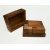 Vintage Wood Box of Puzzle Blocks Wooden Puzzle Toy Game Home Decor