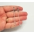 Minimalist Long Silver Pendulum Dangle Drop Clip on Earrings