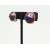 Vintage Signed Coro Purple and Gold Clip on Earrings Nugget Shaped