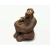 Vintage Clay Pottery Chimp Ape  and Baby Sculpture Chimp Figurine Mother & Child