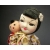Vintage Asian Woman and Child Doll Mother and Baby Folk Art Doll